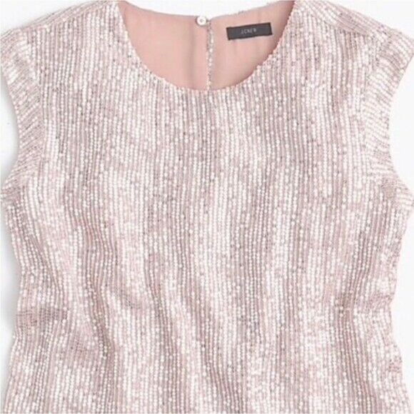 NWT J. CREW E5010 Sequin Holiday Party Top Medium - Picture 3 of 11